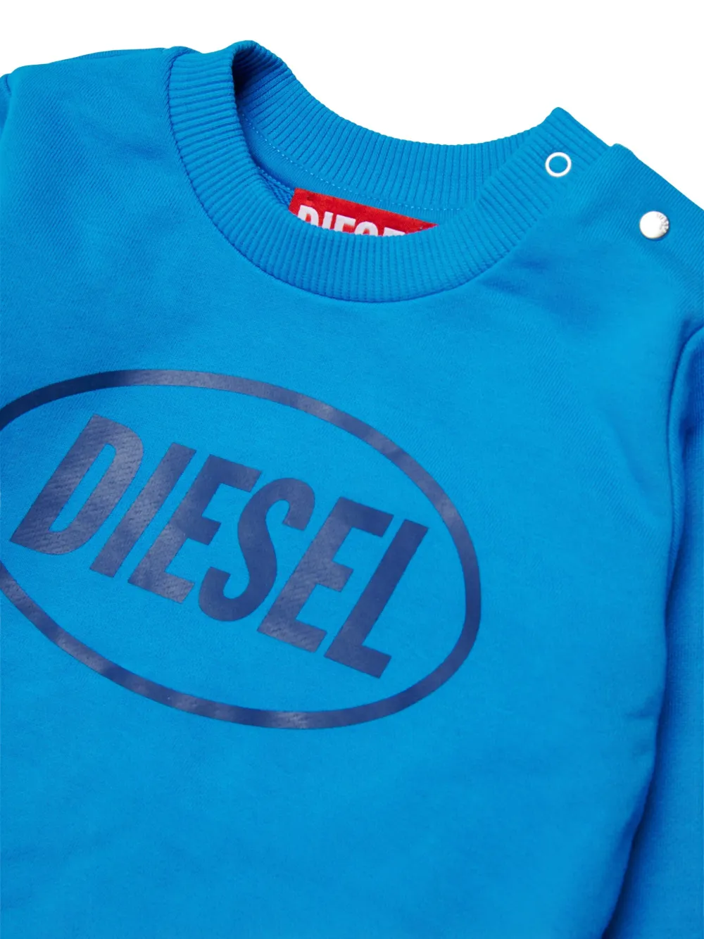 Diesel Kids Sottyb trui met logodetail Blauw
