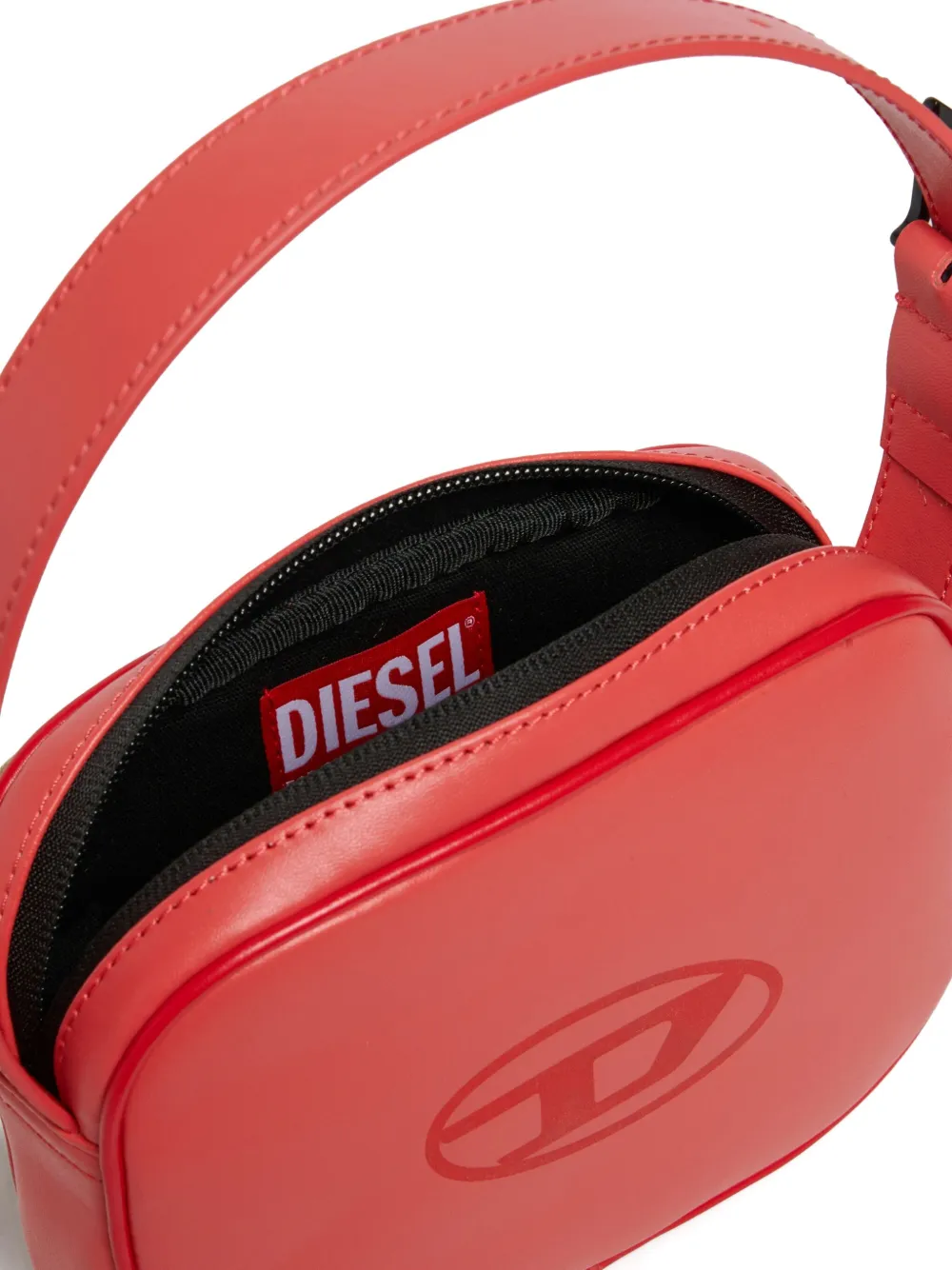 Diesel Kids Willow schoudertas met logo-applicatie Rood