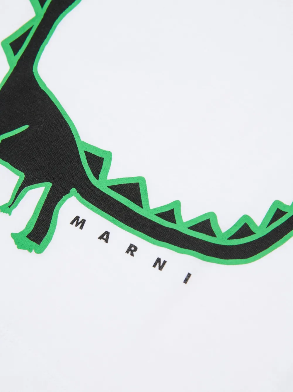 Marni Kids T-shirt met dinosaurusprint Wit