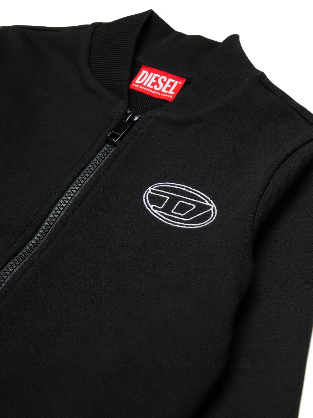 Diesel Skippy Zip Fastening Sweater In Black