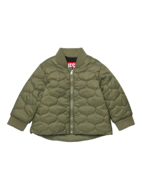Diesel Kids Jyob quilted bomber jacket