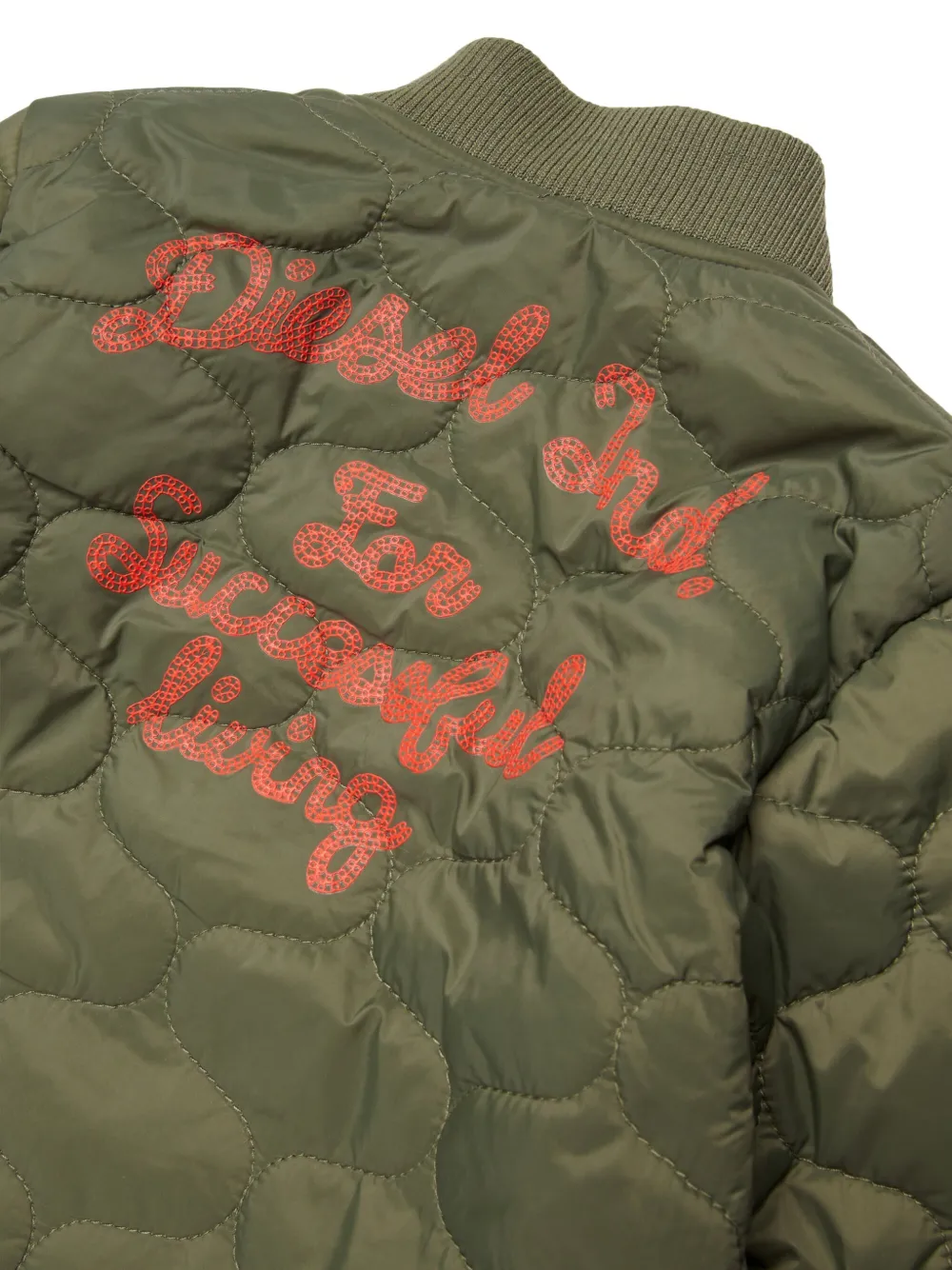 Diesel Kids Jyob gewatteerd bomberjack Groen