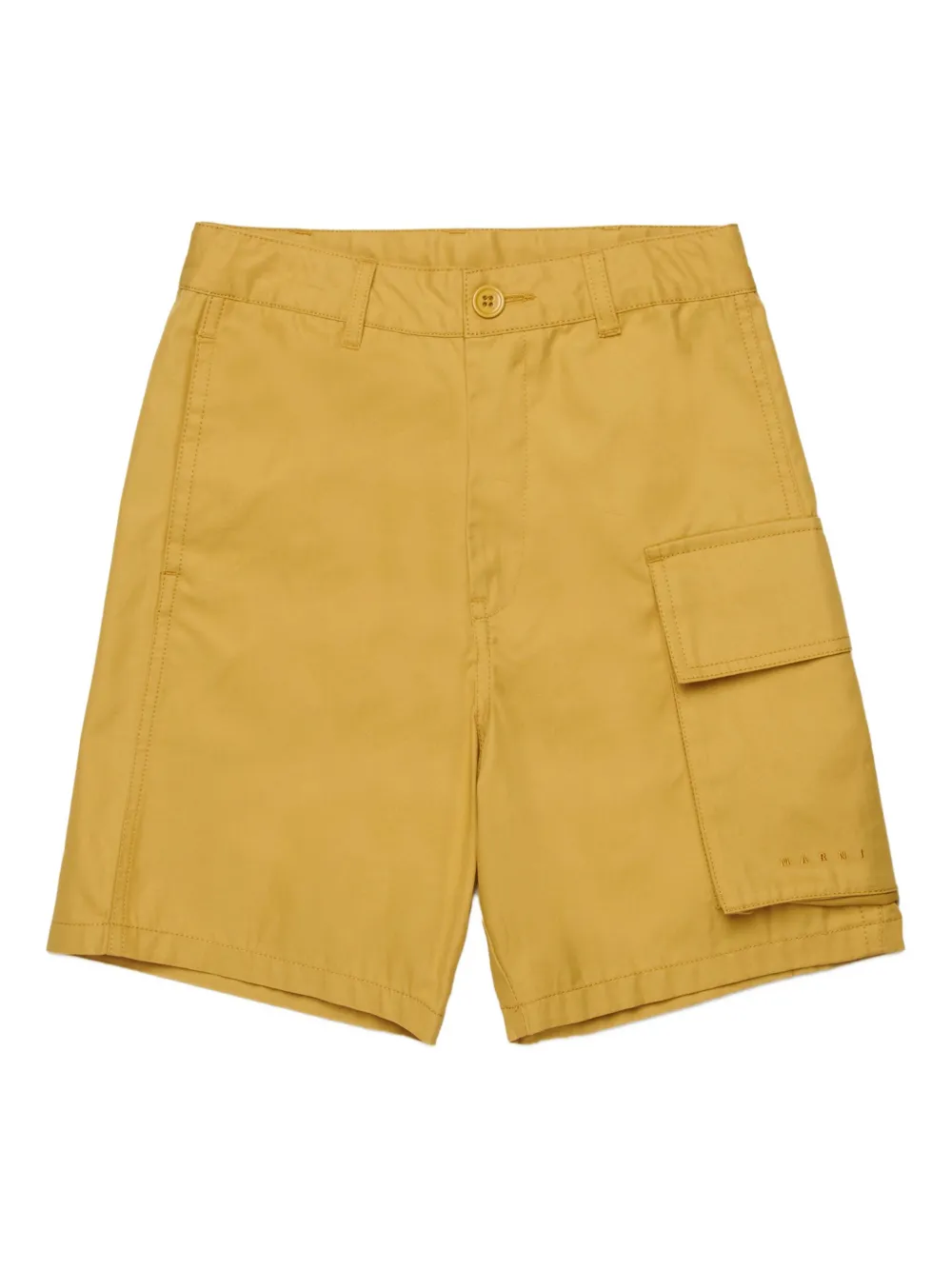 Marni Kids Cargo corti con logo - Giallo