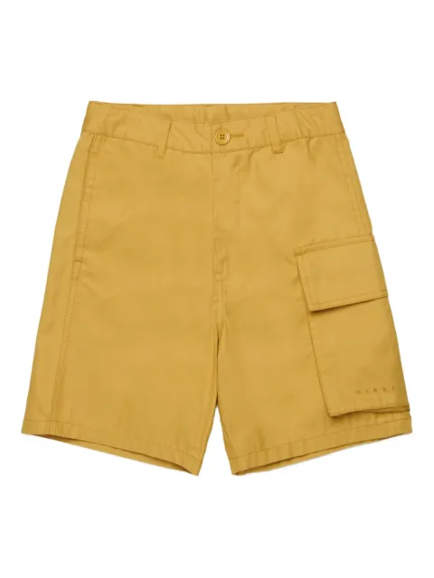 Marni Kids logo-pocket cargo shorts