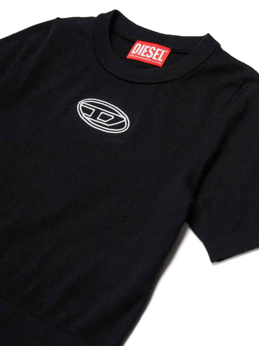 Diesel Kids KMARIGA gebreide top met borduurwerk Zwart