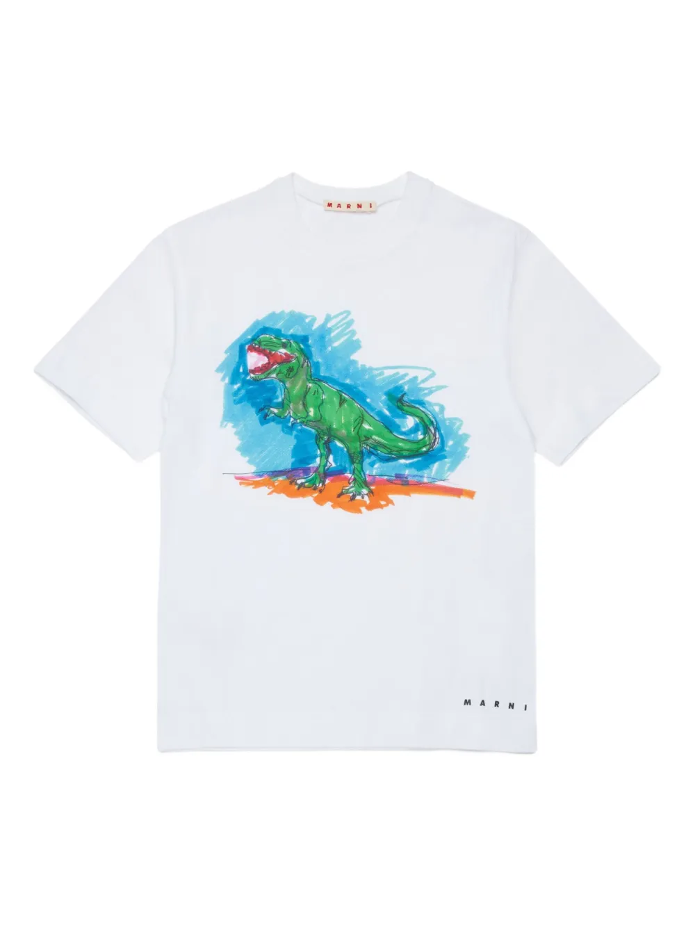 Marni Kids playera con estampado de dinosaurios | blanco | Image 1