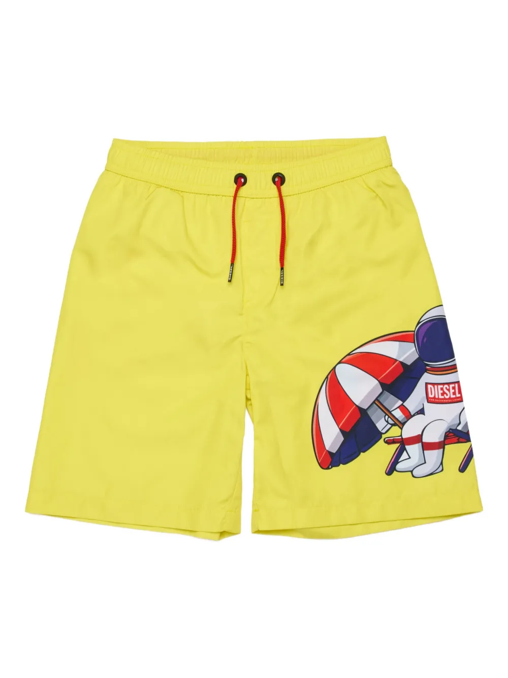 Diesel Kids Costume da bagno con stampa grafica - Giallo