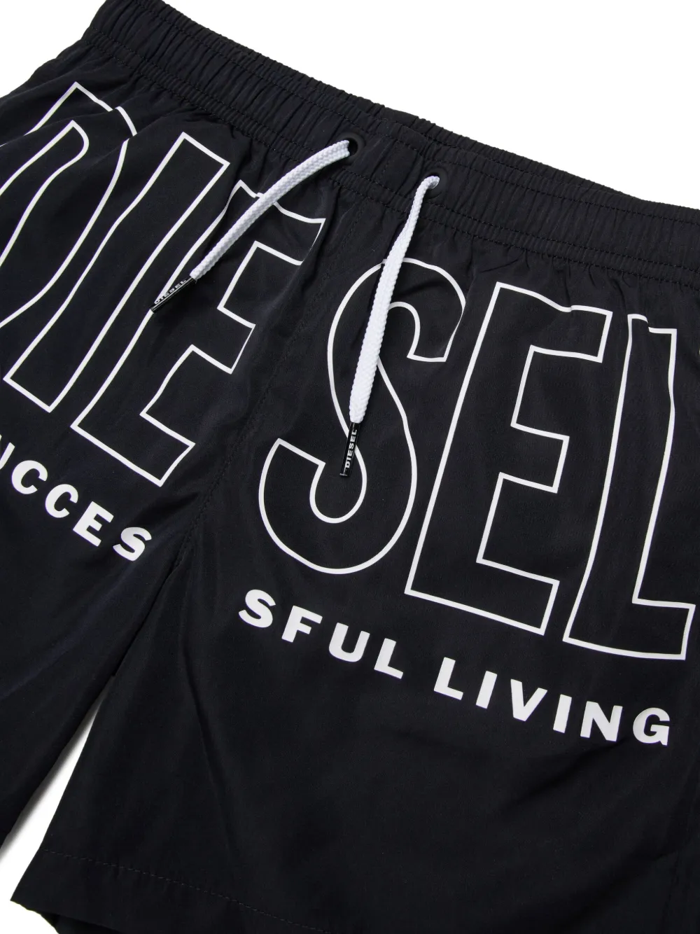  Diesel Kids Midit Swim Shorts - Black 