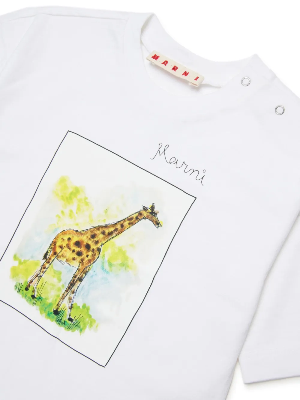 Marni Kids T-shirt met print Wit