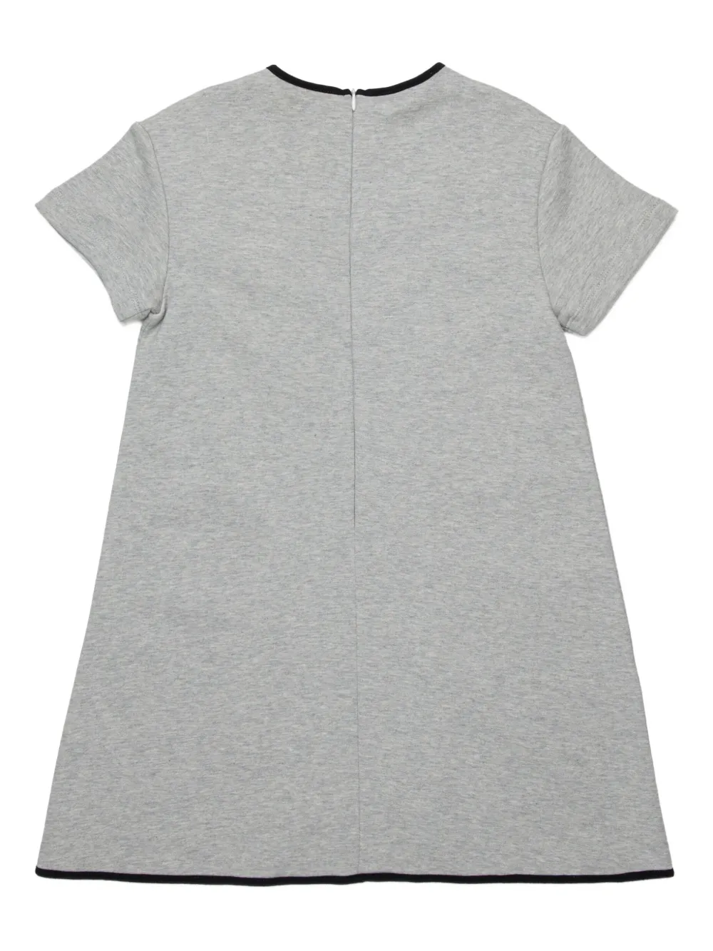 Marni Kids Logo Detailed Short-sleeved Dress In Gray