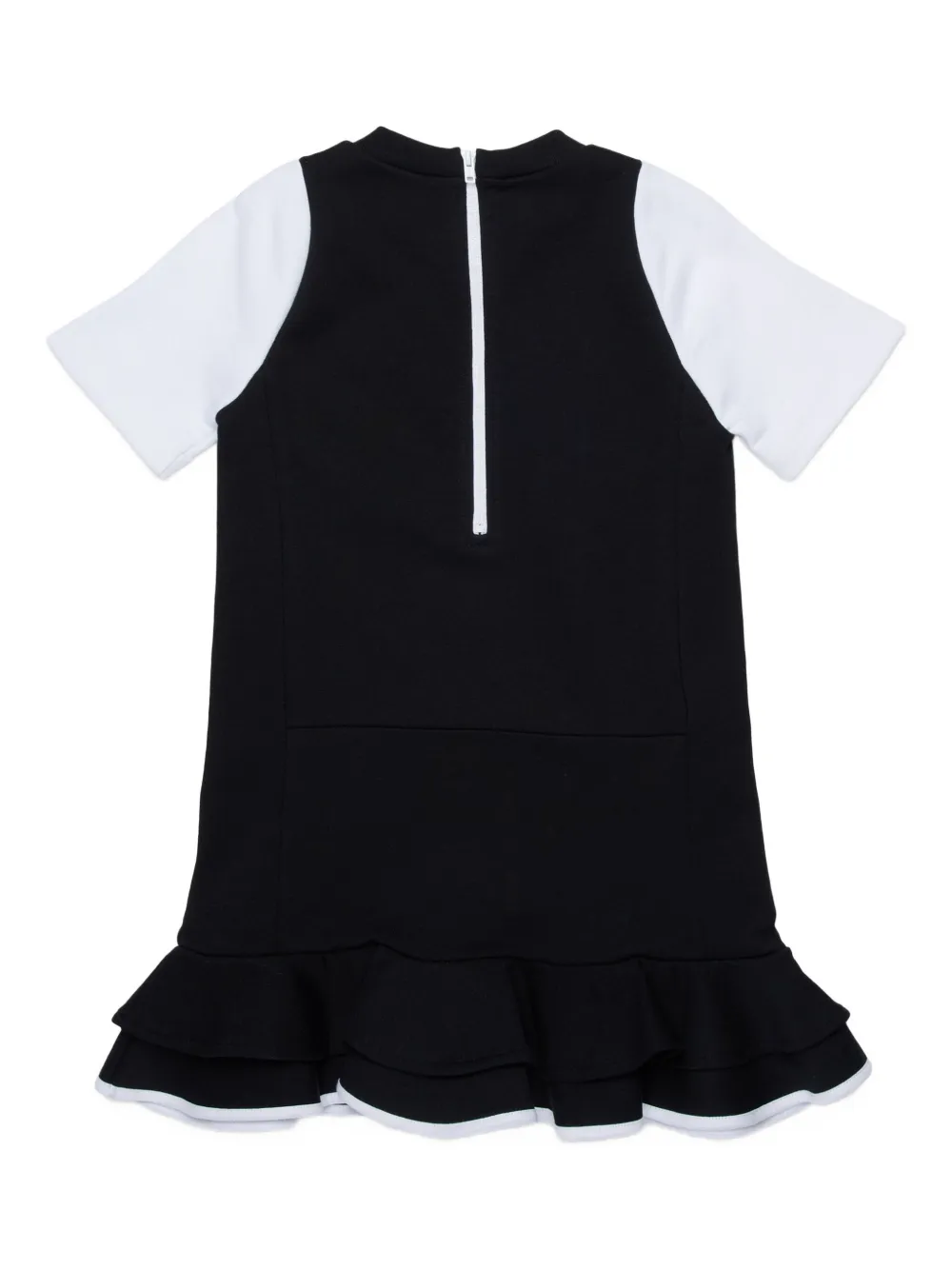Marni Kids Jurk met ruches en roosdetail Zwart