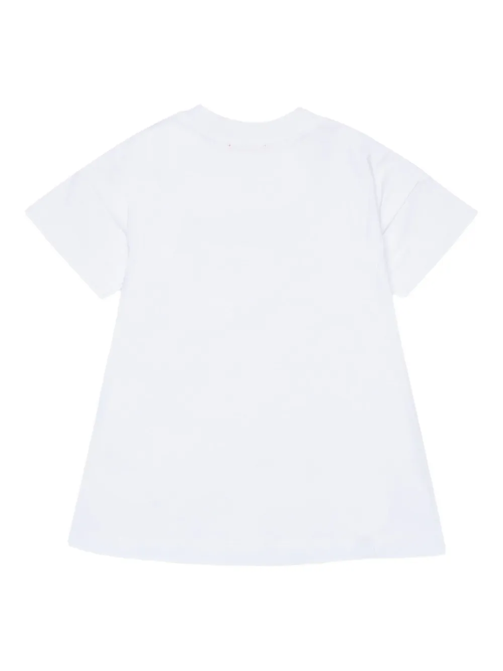 Diesel Kids Dvavyb jurk met grafische hartprint - Wit