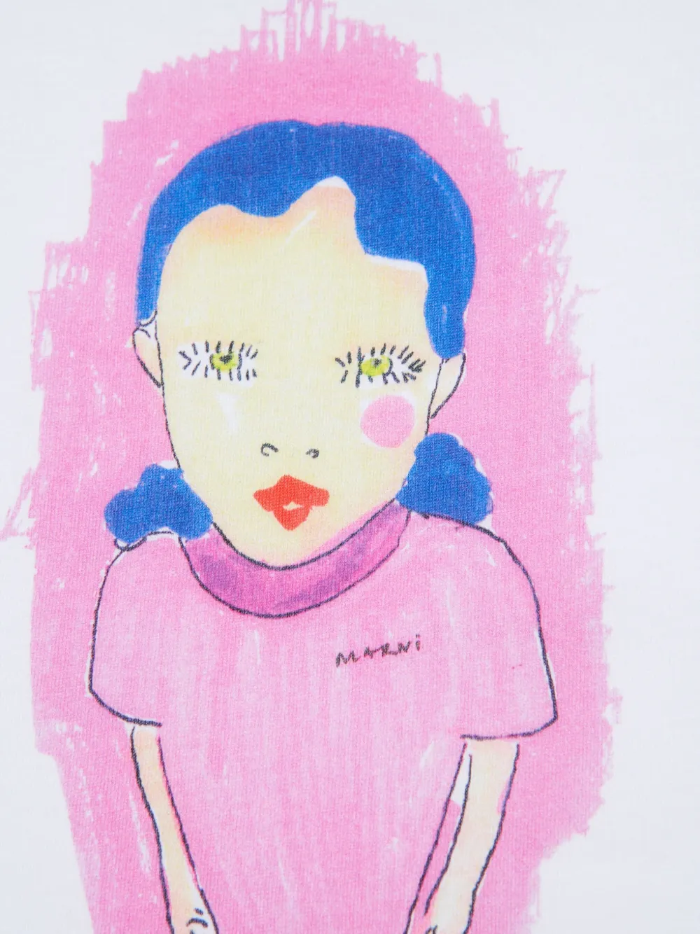 Marni Kids T-shirt met grafische print Wit