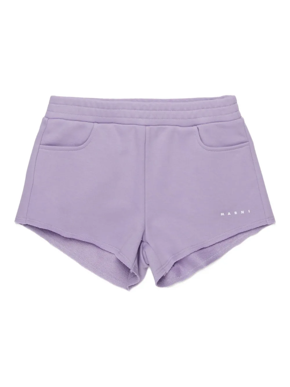 Marni Kids Shorts mit seitlichen Taschen - Violett