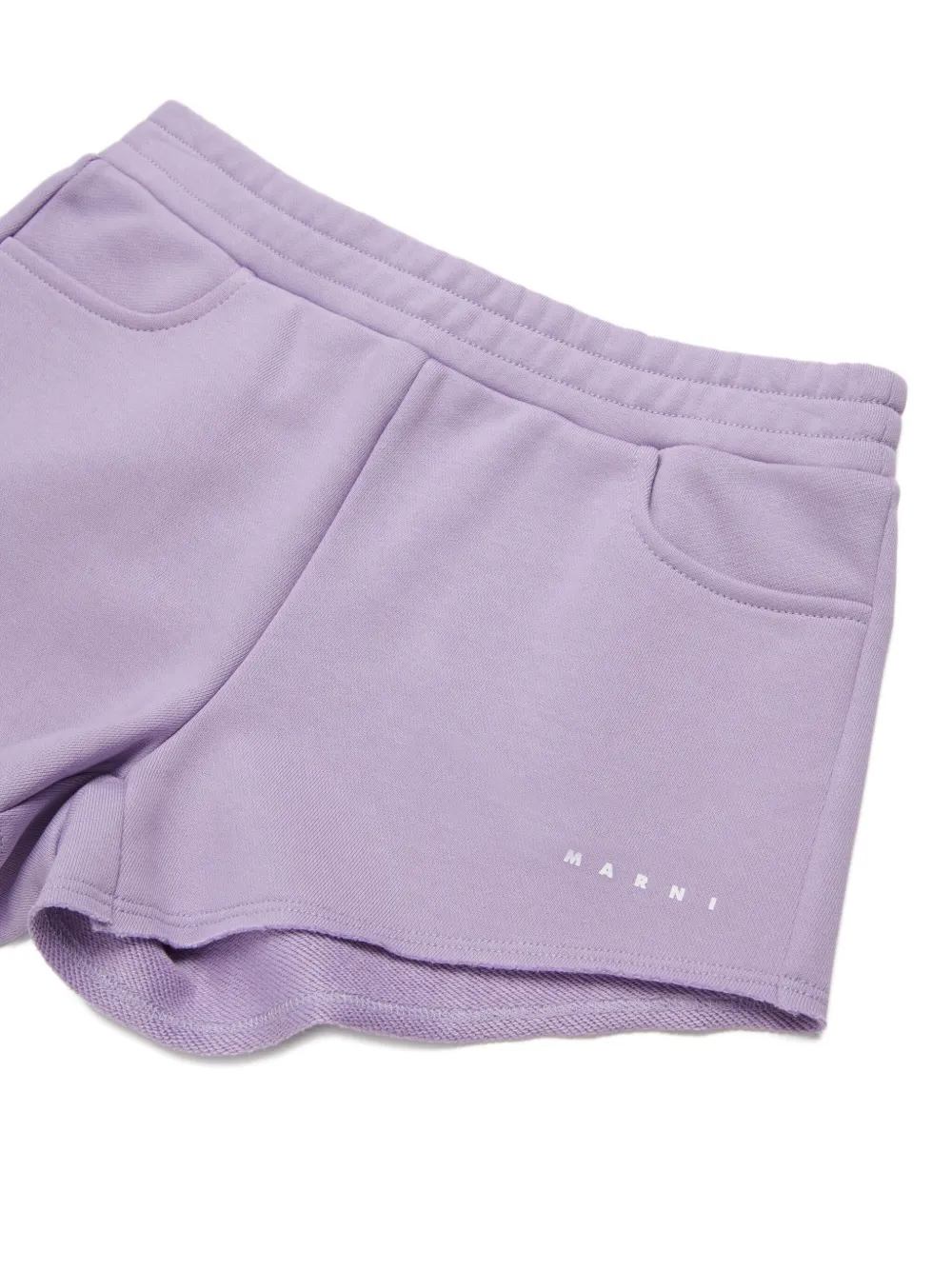 Marni Kids Katoenen shorts met zijzak Paars