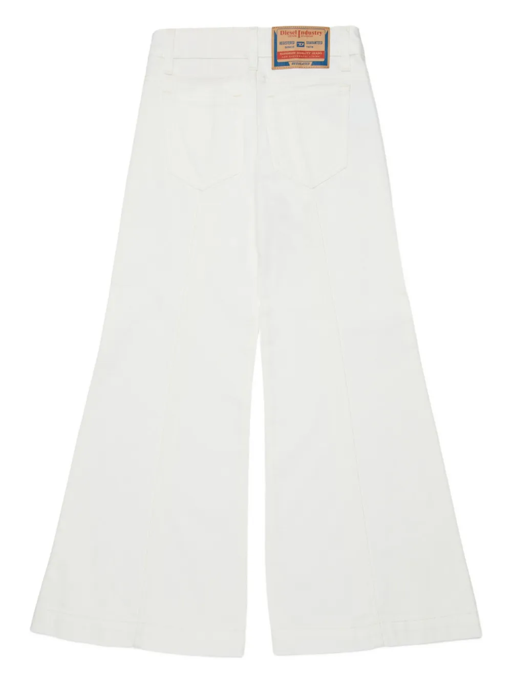 Diesel D-pam-j Panelled Jeans In White