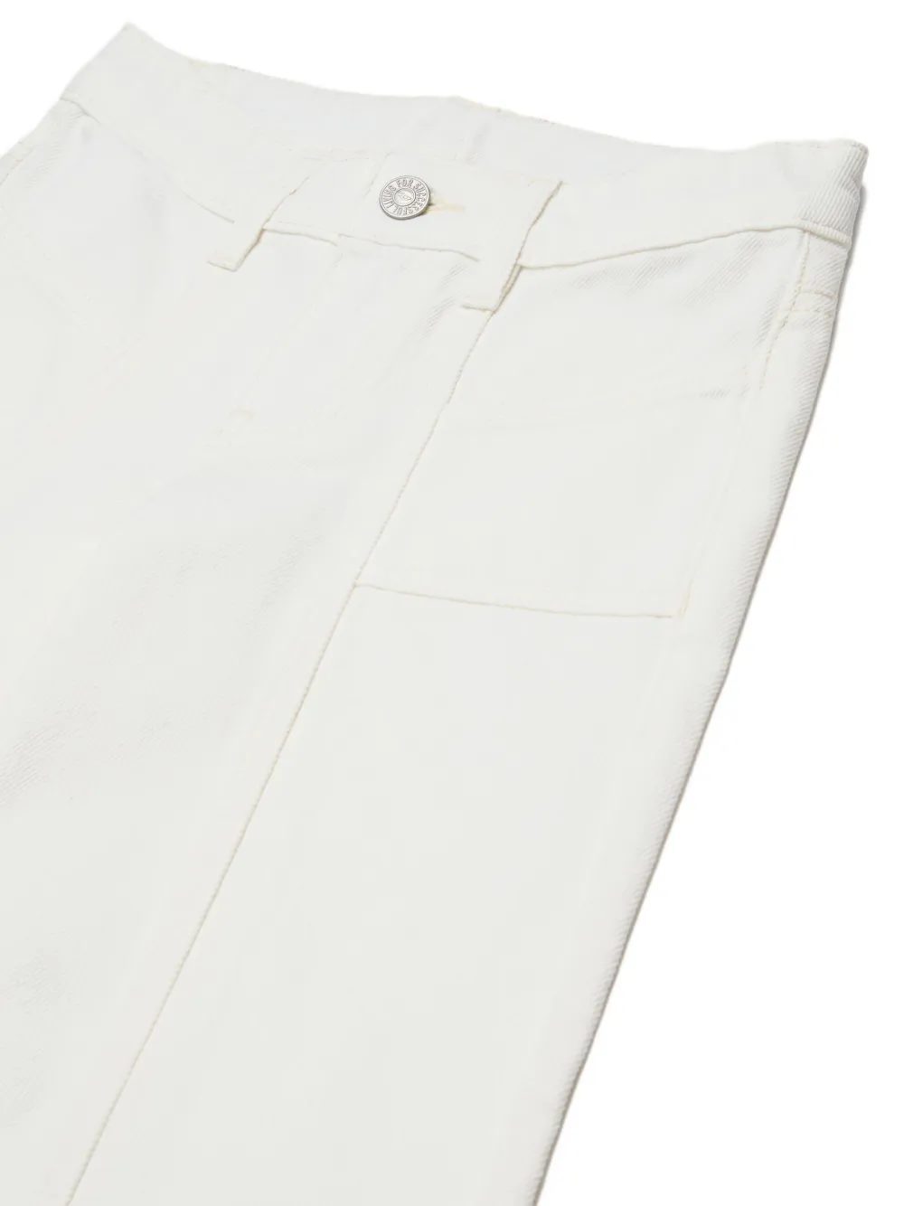 Diesel D-pam-j Panelled Jeans In White
