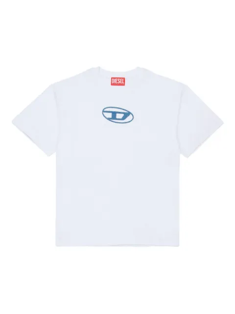 Diesel Kids logo-embroidered T-shirt