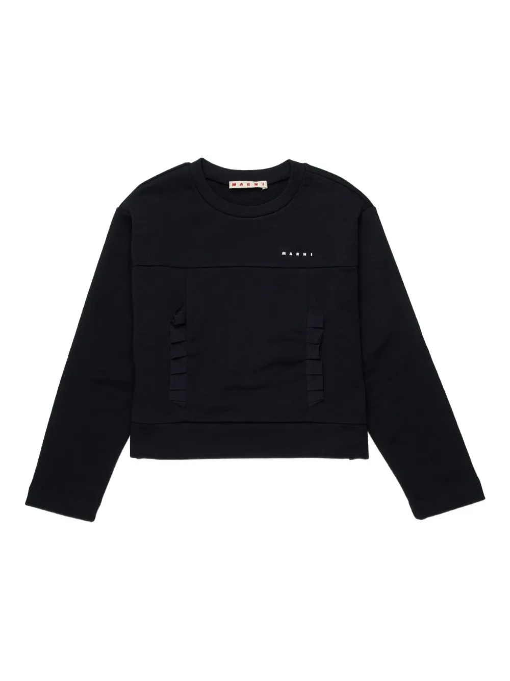 Marni Kids Felpa con ruches - Nero