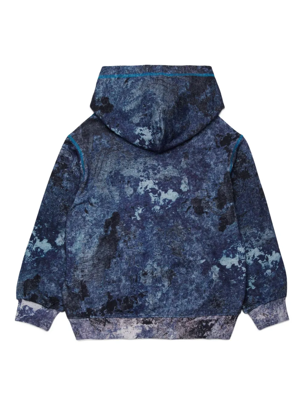 Diesel Kids Smim Over hoodie met logoprint Blauw