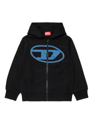 Diesel Kids ジップアップ パーカー | ブラック | FARFETCH JP