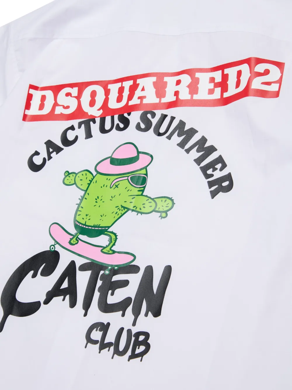 DSQUARED2 KIDS T-shirt met grafische print en korte mouwen Wit