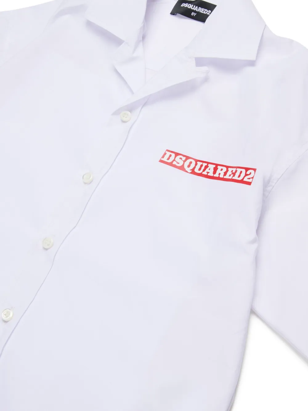  Dsquared2 Kids Camisa Con Motivo Gráfico - Blanco 