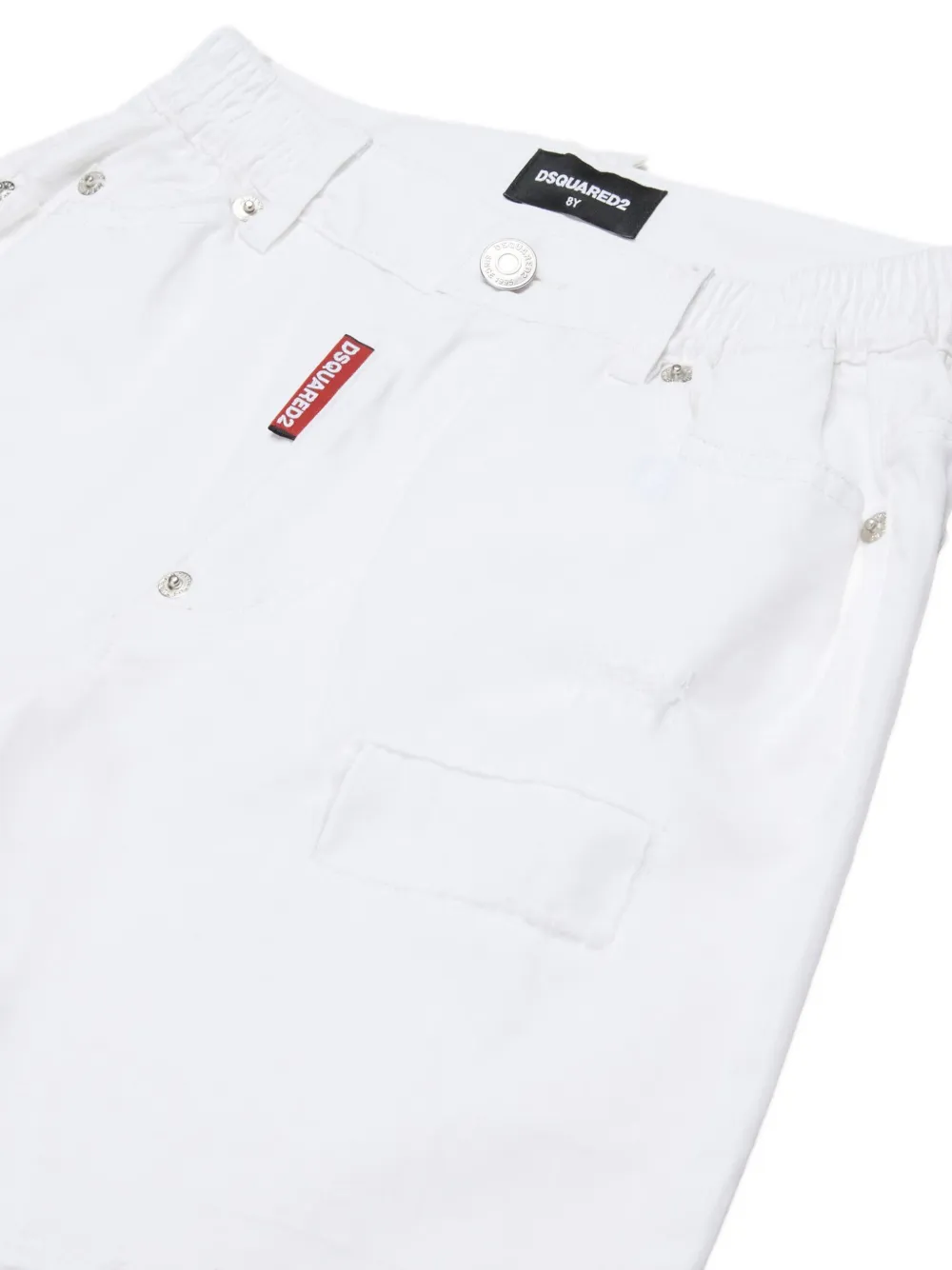  Dsquared2 Kids Button-fastening Shorts - White 