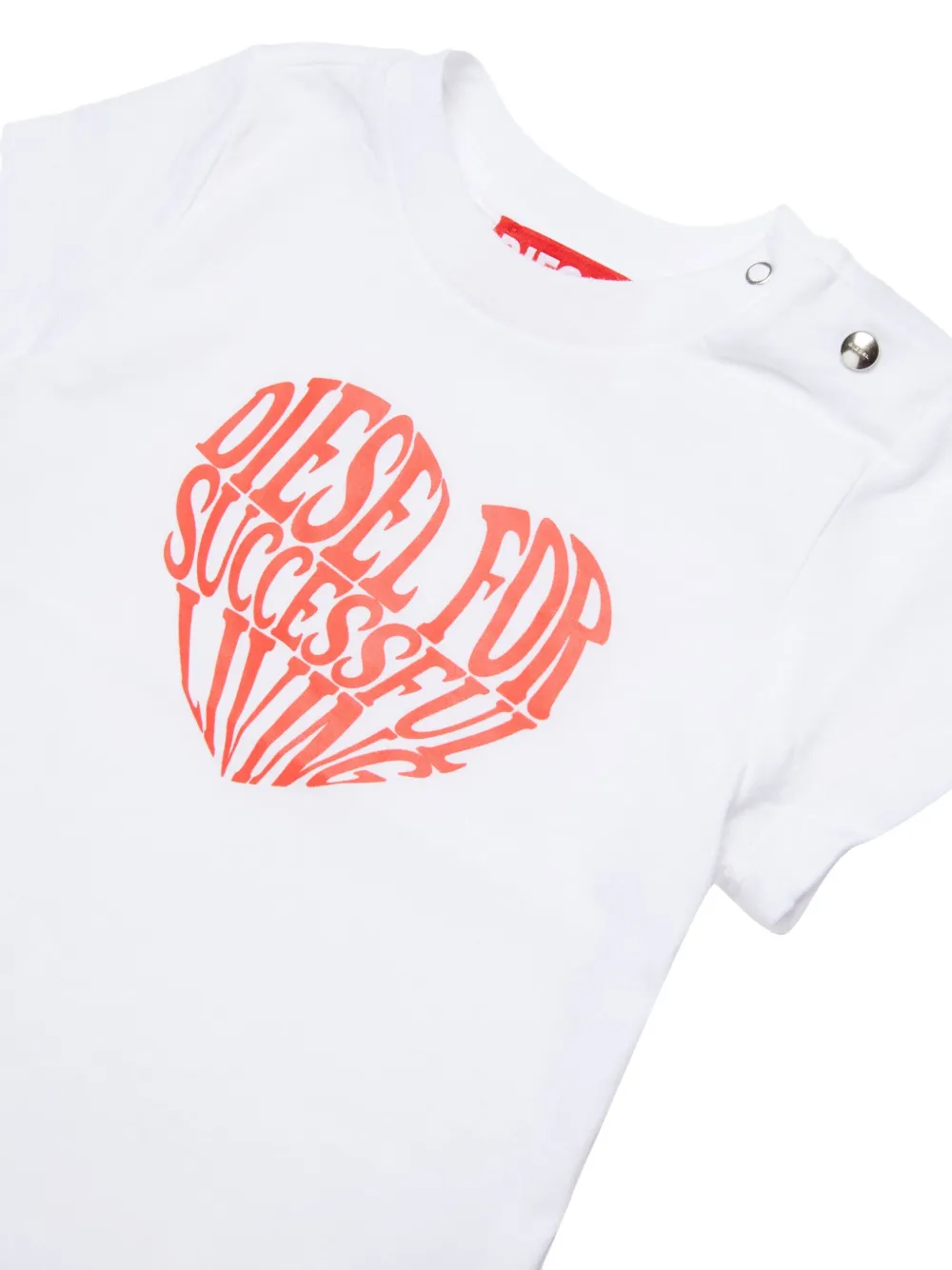 Diesel Kids T-shirt met logo Wit