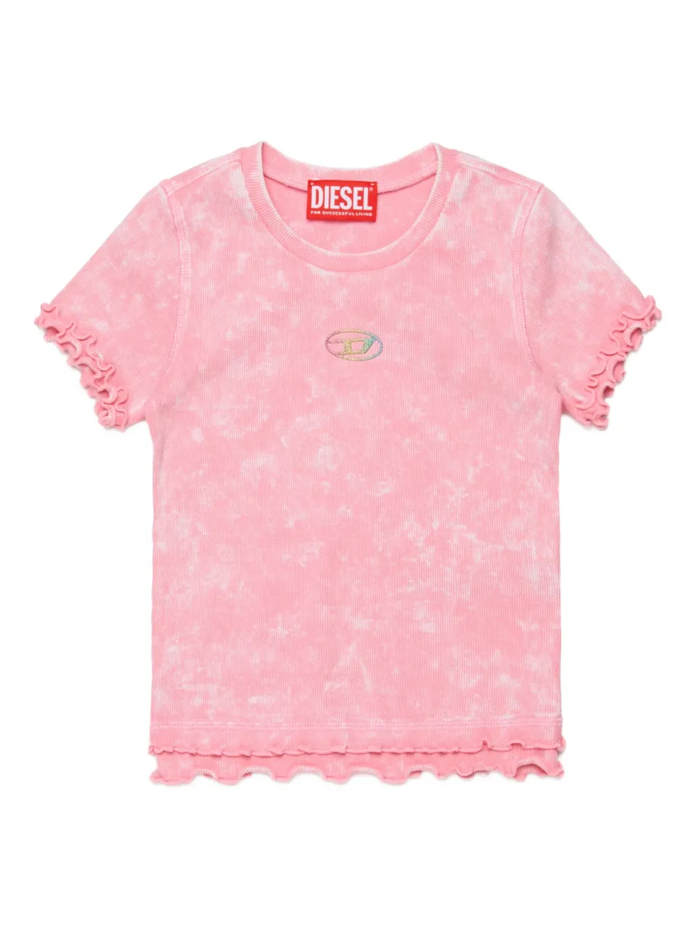 Diesel Kids T-shirt con logo - Rosa