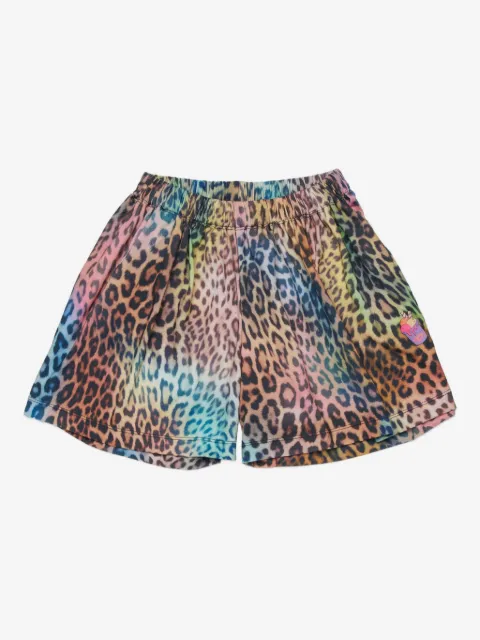 Diesel Kids short MPLILY à imprimé léopard