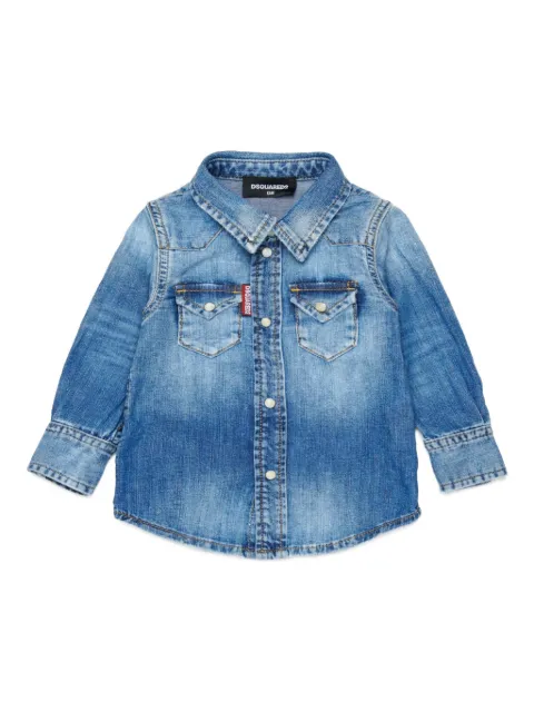 DSQUARED2 KIDS camisa de mezclilla con botones