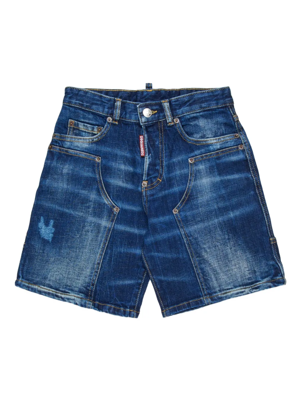 DSQUARED2 KIDS Shorts denim con cinque tasche - Blu