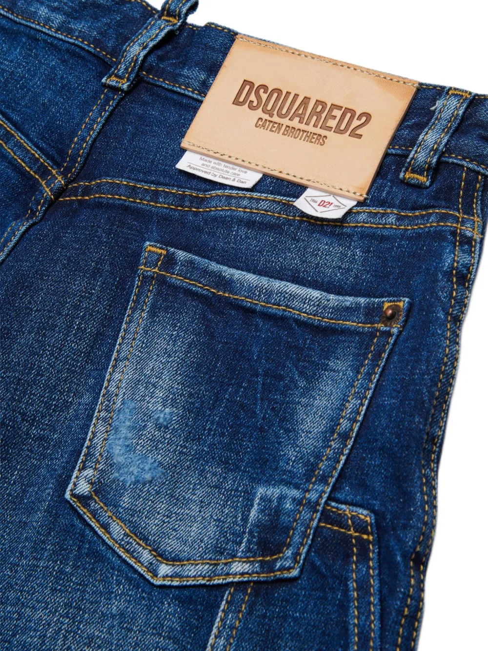  Dsquared2 Kids Five-pockets Denim Shorts - Blue 