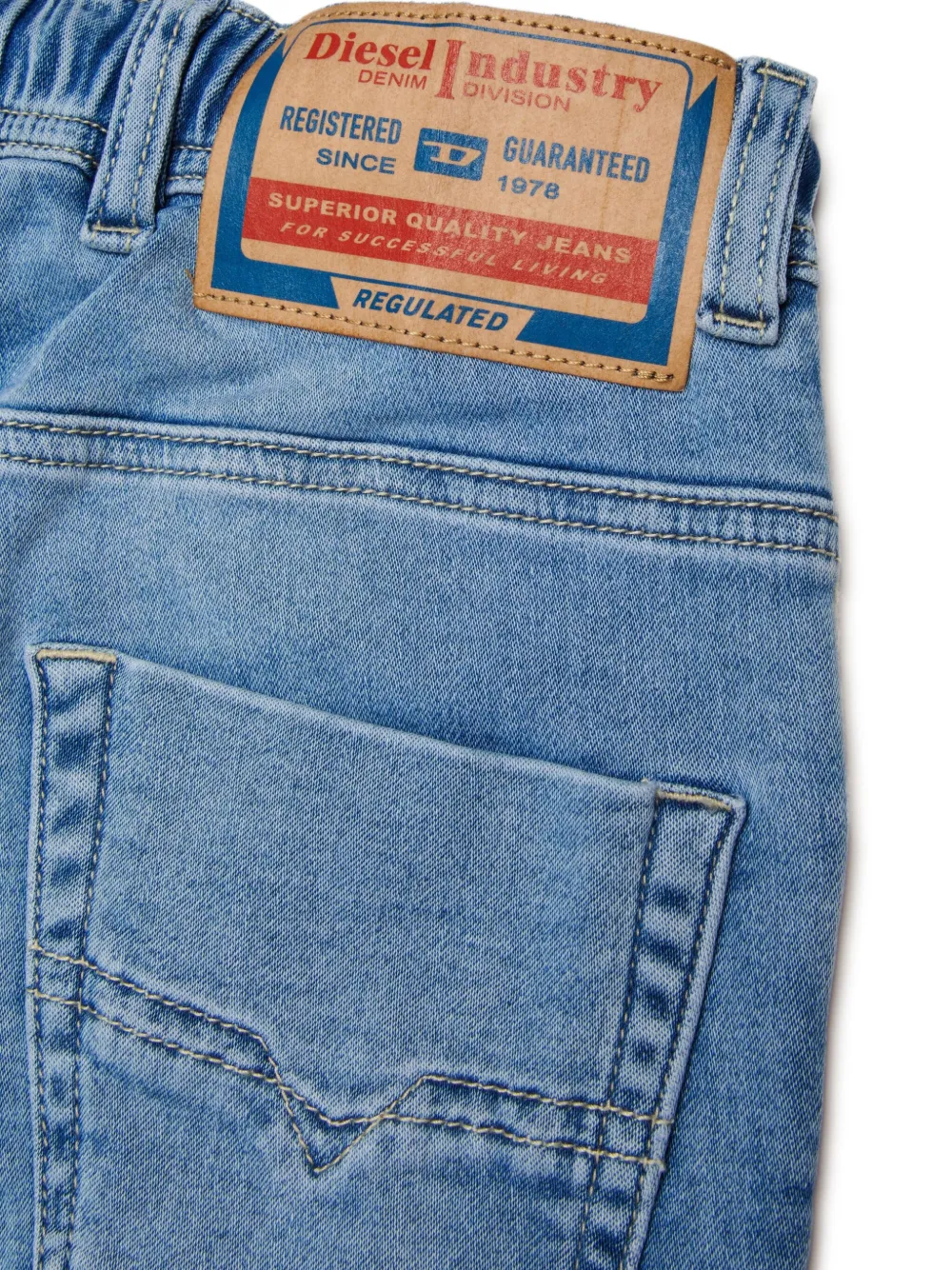 Diesel Kids Jeans met trekkoord Blauw