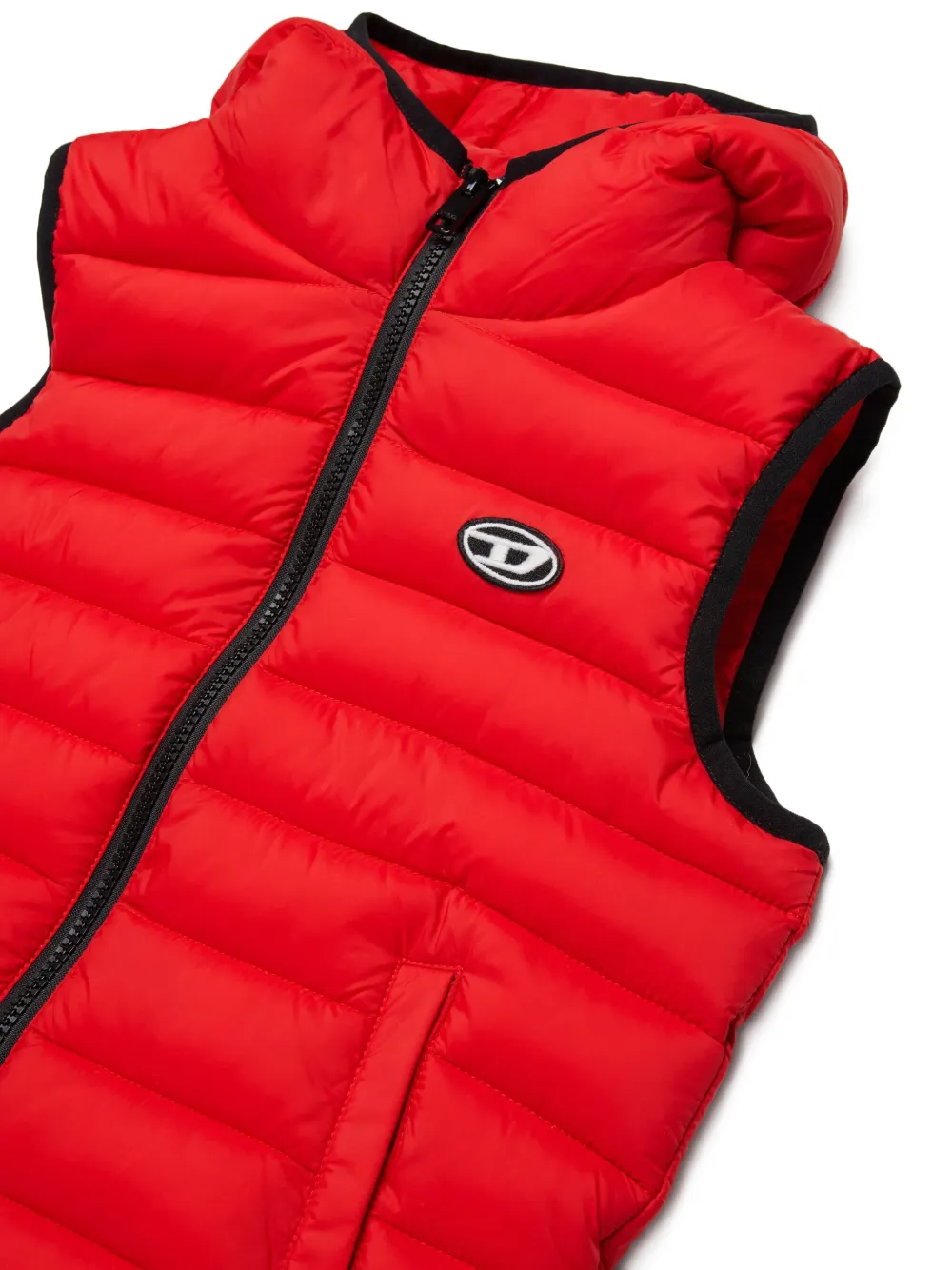  Diesel Kids Hooded Padded Vest - Red 