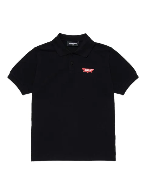 DSQUARED2 KIDS logo-appliqué polo shirt