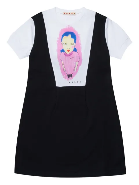 Marni Kids graphic-print casual dress