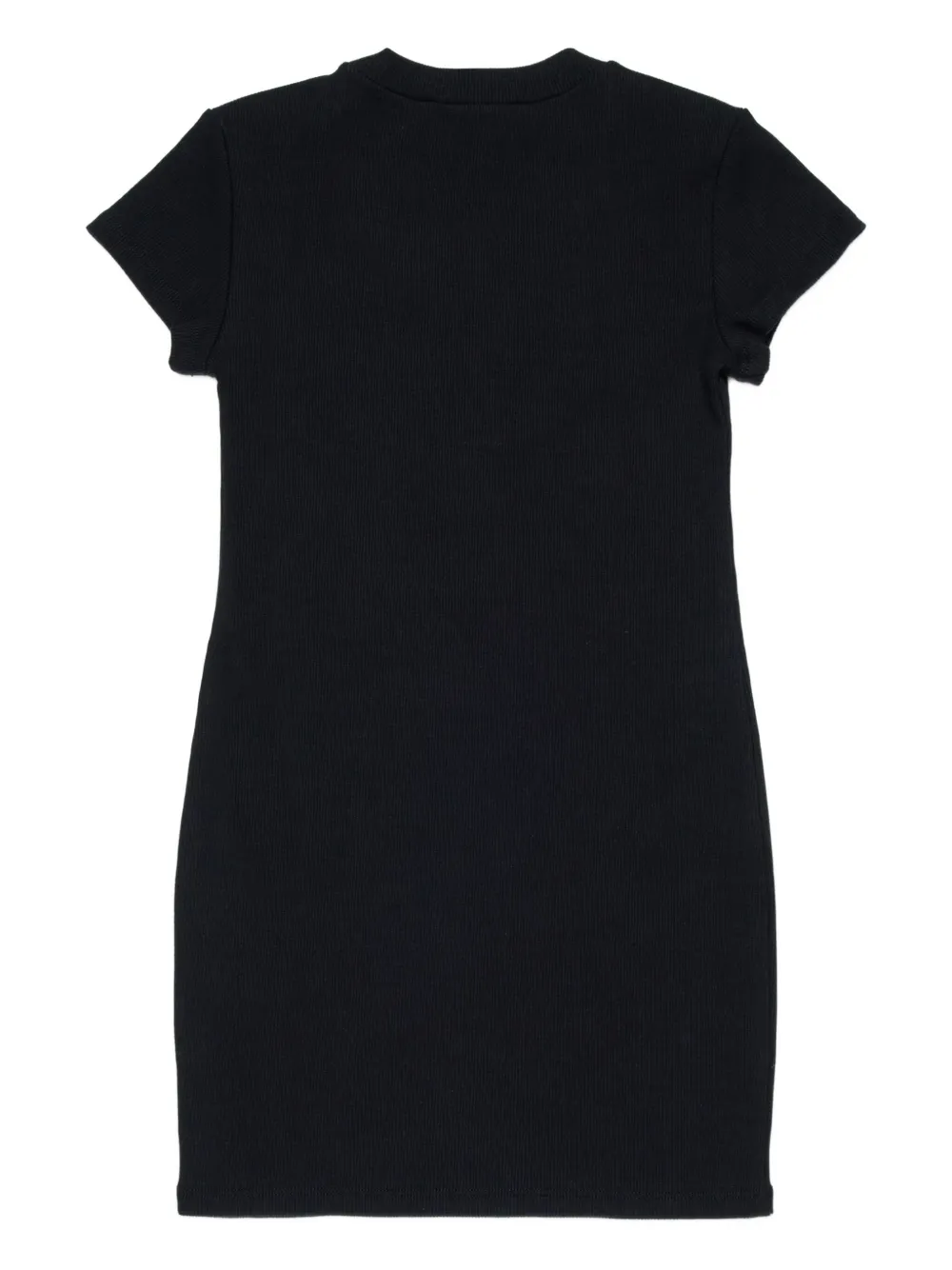 Dsquared2 Logo-detail Ribbed Dress In Black