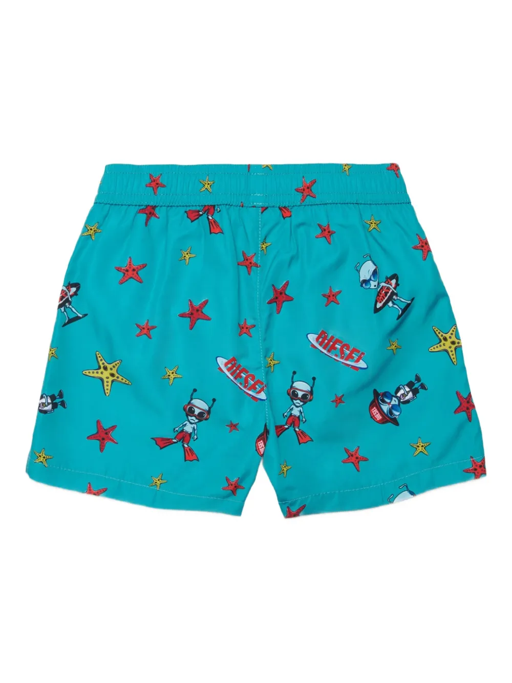  Diesel Kids Printed Swim Shorts - Blue 