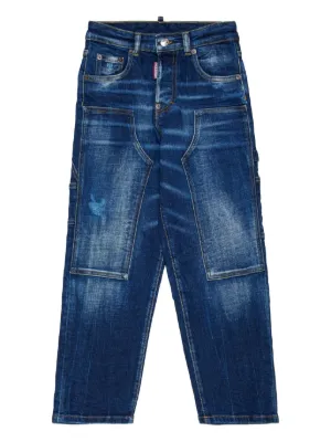 Dsquared2 Kids ディースクエアード・キッズ ダメージ ジーンズ - FARFETCH