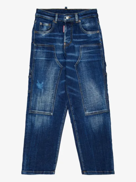 DSQUARED2 KIDS panelled cotton jeans