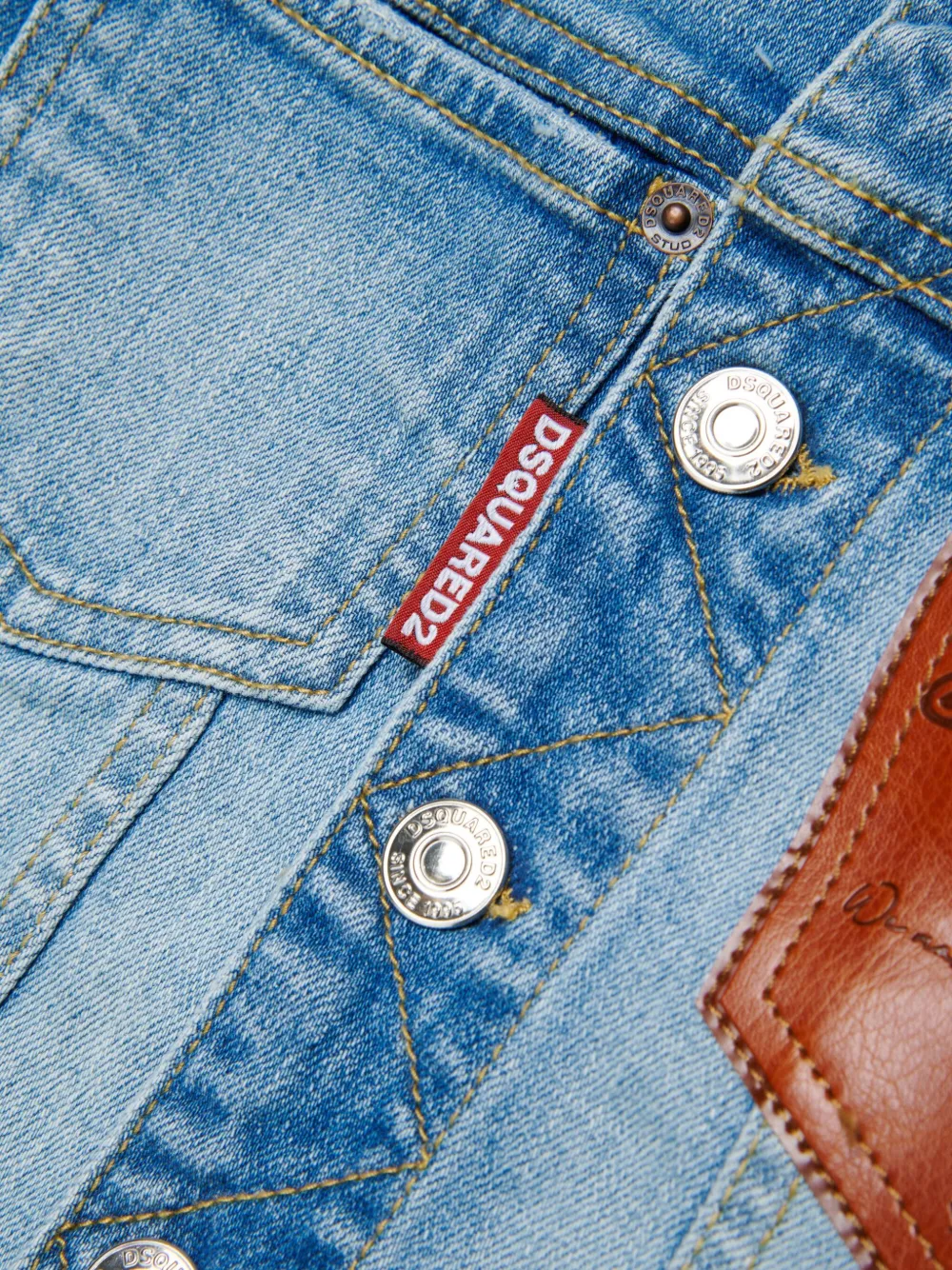 DSQUARED2 KIDS Spijkerjack met zak Blauw