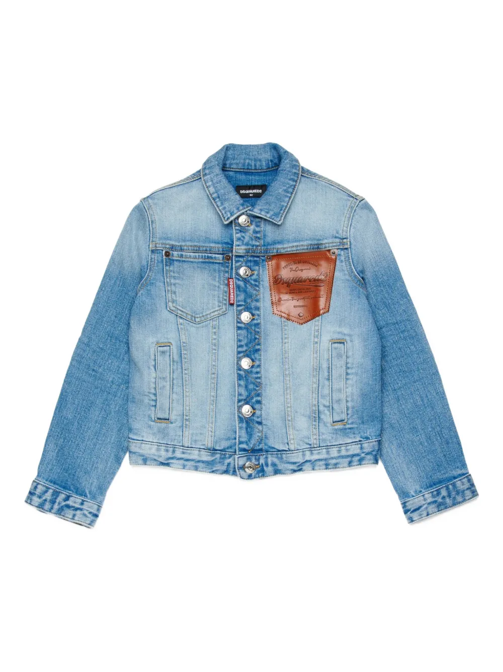DSQUARED2 KIDS Giacca denim con tasca - Blu