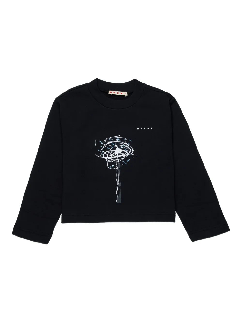 Marni Kids graphic sweatshirt - Black