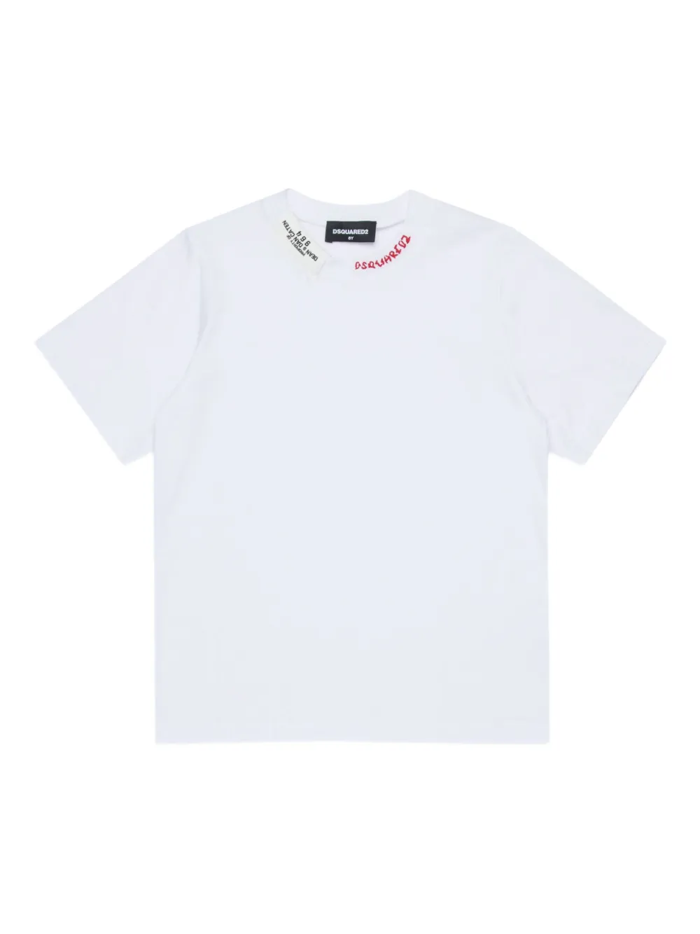 DSQUARED2 KIDS T-shirt con ricamo - Bianco