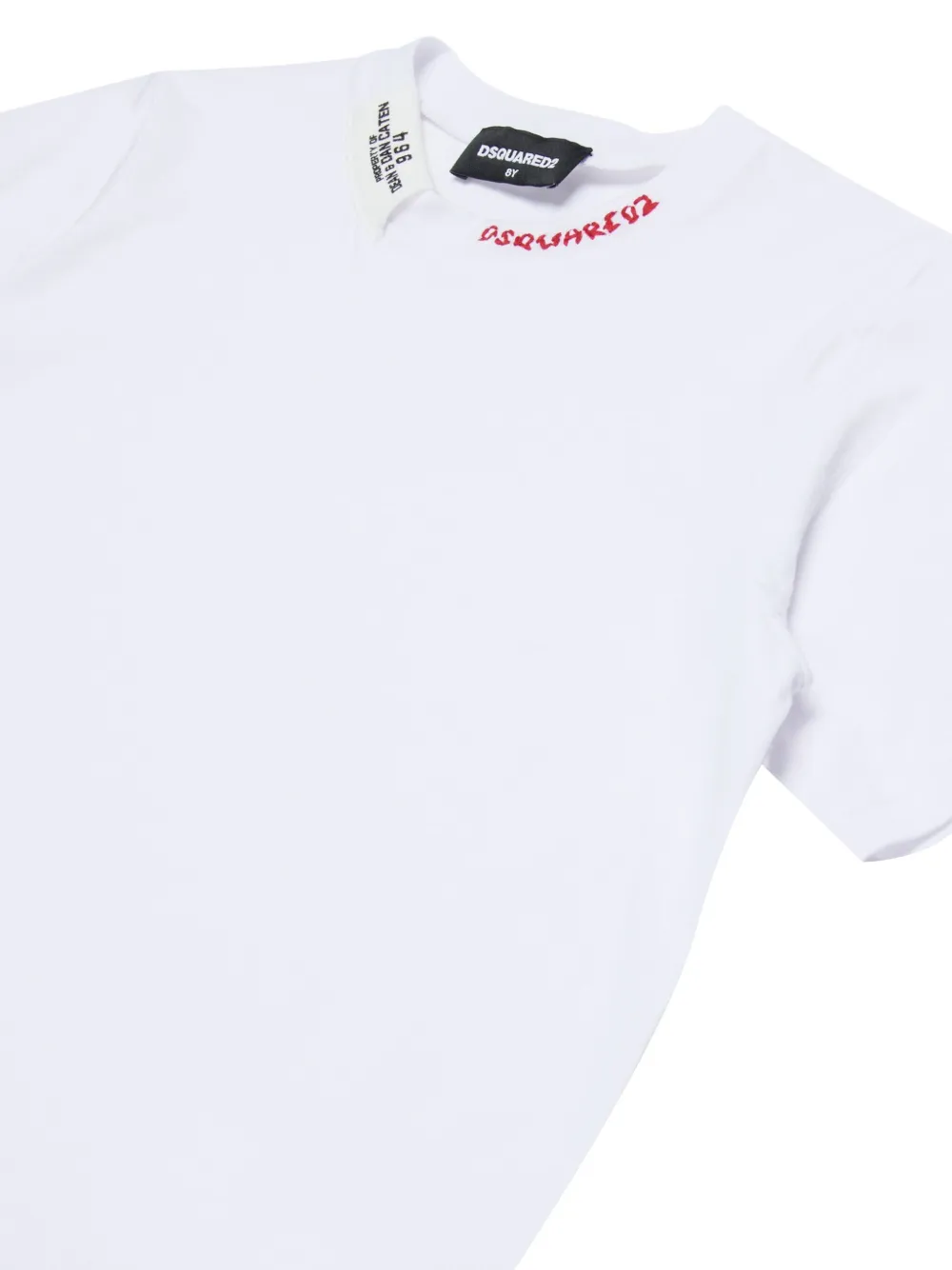 DSQUARED2 KIDS T-shirt met borduurwerk Wit