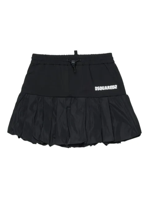 DSQUARED2 KIDS logo pleated skirt