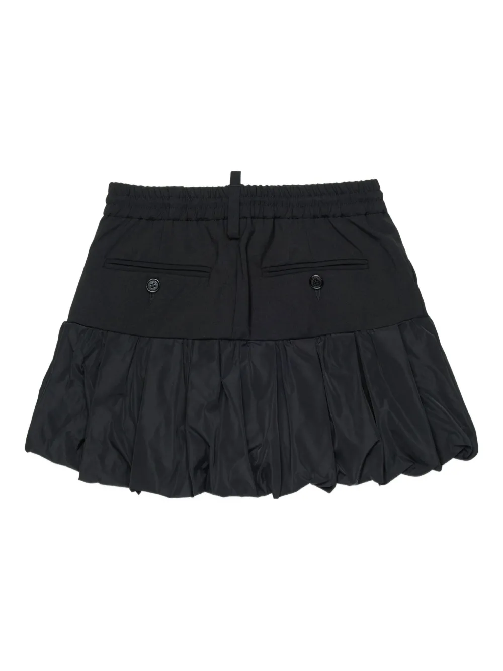DSQUARED2 KIDS Plooirok met logo Zwart