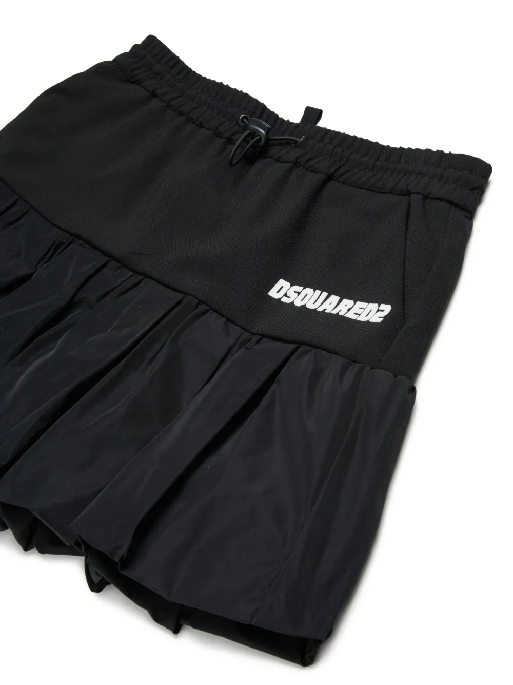 DSQUARED2 KIDS Plooirok met logo Zwart